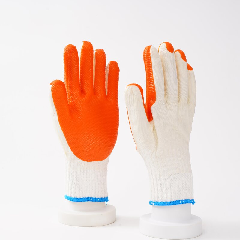10g Polycotton Latex Gloves Manufacturer - OEM/ODM Custom 10g Polycotton Liner Latex Gloves Anti-Cut Anti-Slip