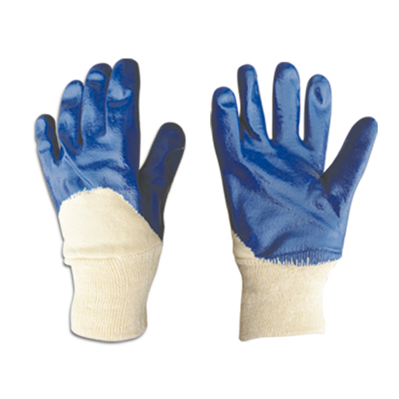 Heavy Duty Working Gloves Factory - OEM/ODM Custom Safety Cuff Heavy Duty Jersey Liner Nitrile Gloves