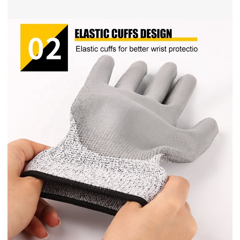 Anti-cut Safety Gloves Manufacturer - OEM/ODM Custom High Quality Level 5 Anti-cut PU Safety Gloves