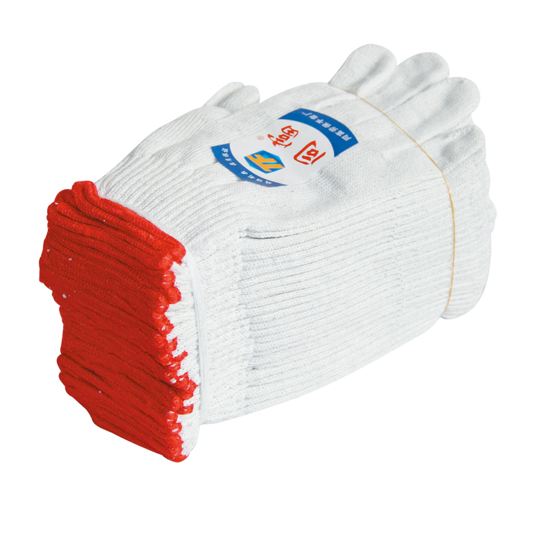 Labour Cotton Knitted Gloves Factory - OEM/ODM Custom Labour White Cotton Knitted Safety Work Gloves