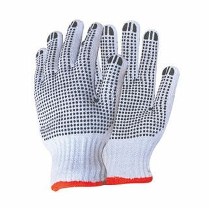Cotton Dotted PVC Work Gloves Factory - OEM/ODM Custom Cotton Dotted PVC Work Gloves with Finger Tip Protector