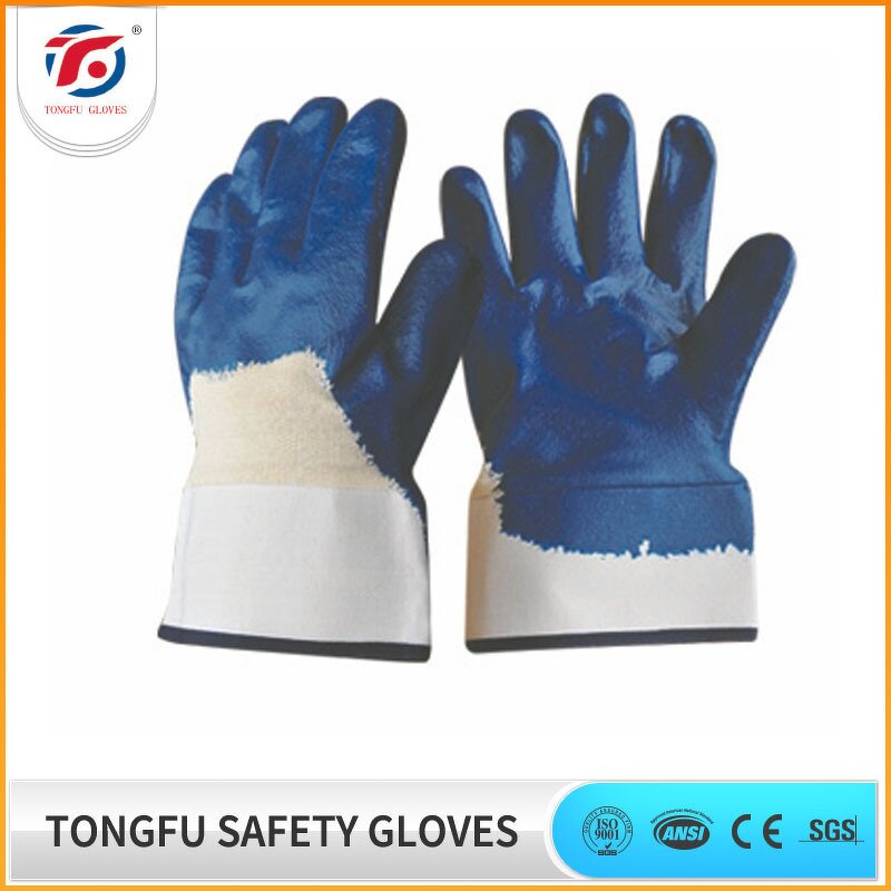 Nitrile Dipping Gloves Factory - OEM/ODM Custom Heavy Duty Nitrile Gloves Knit Cuff Dipping Gloves
