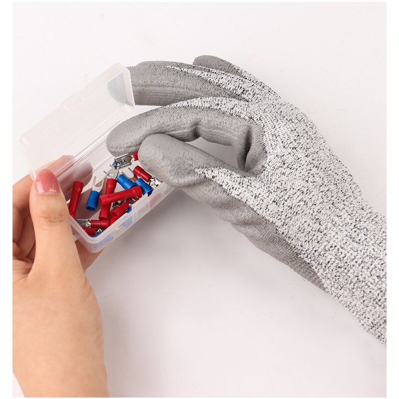 Cut-protection Work Safety Gloves Manufacturer - OEM/ODM Custom HPPE PU Coated Anti-cut Level 5 Gloves