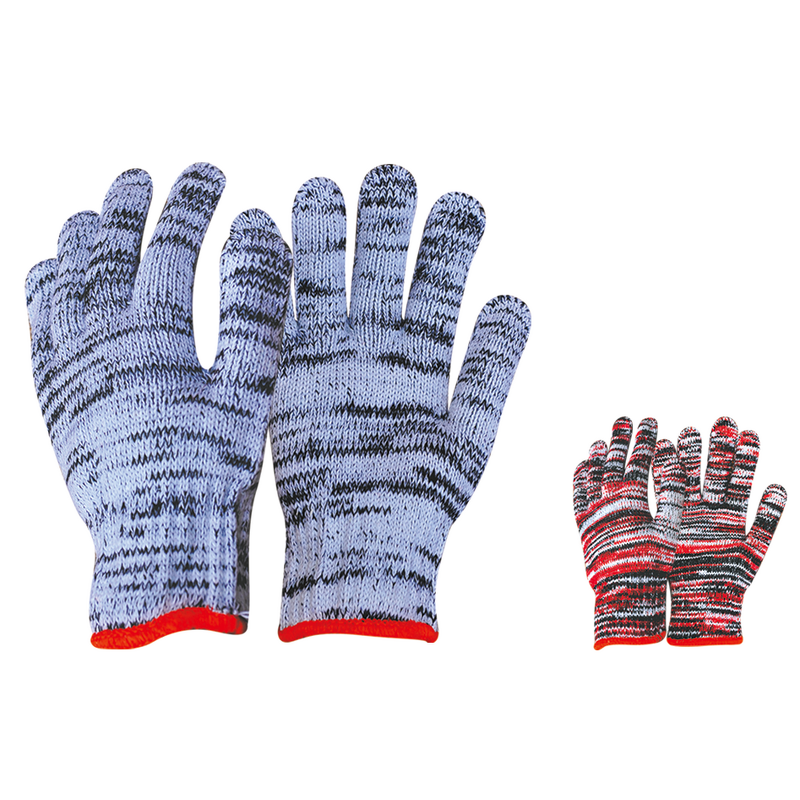 Safety Recycled Cotton Gloves Factory - OEM/ODM Custom Safety Recycled Cotton Yarn String Knitted Hand Gloves