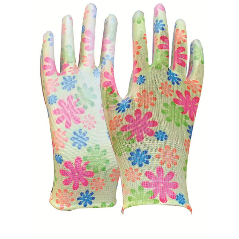 China Cheap Wholesale PU Gloves Factory - OEM/ODM Custom China Cheap Wholesale Flower PU Coated Garden Gloves