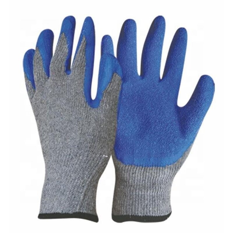 Grey Color Latex Dipped Glove Factory - OEM/ODM Custom Grey Color Latex Dipped Working Glove Anti-slip