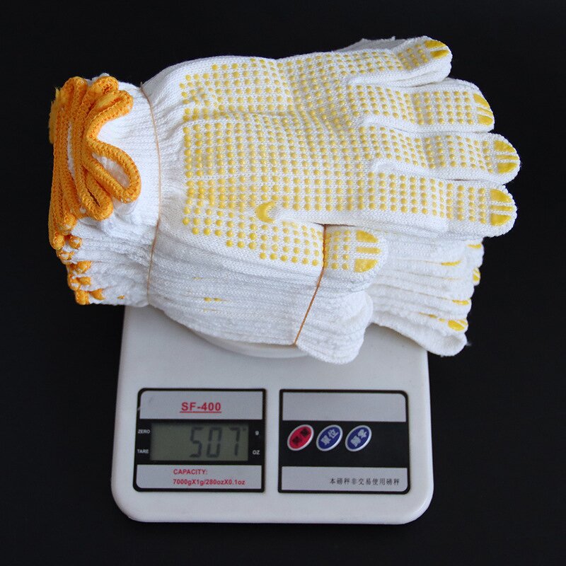 PVC Dotted Work Safety Gloves Manufacturer - OEM/ODM Custom 50g/pair PVC Dotted Cotton Lining Safety Gloves