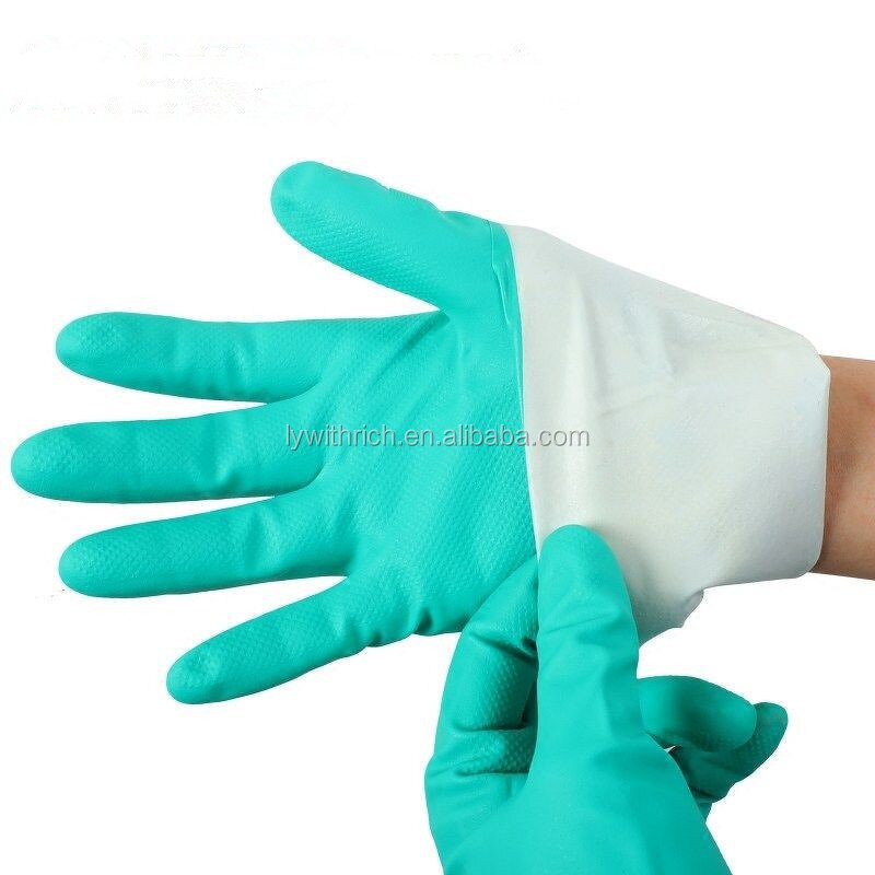 Industrial Safety Work Glove Factory - OEM/ODM Custom Green Nitrial Industrial Safety Work Glove