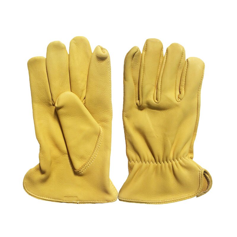 Yellow Deer Skin Driving Gloves Factory - OEM/ODM Custom Yellow Deer Skin Leather Driving Gloves
