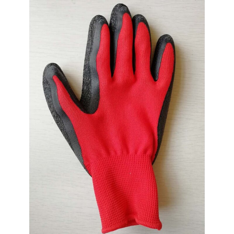 13 Gauge Polyester Latex Gloves Factory - OEM/ODM Custom 13 Gauge Polyester Latex Coated Gloves Guantes