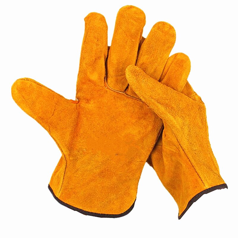 Yellow Pig Split Leather Gloves Factory - OEM/ODM Custom Yellow Pig Split Leather Driver Style Work Gloves