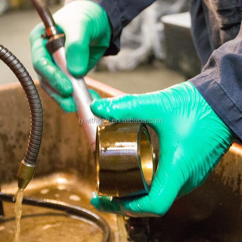 Industrial Safety Work Glove Factory - OEM/ODM Custom Green Nitrial Industrial Safety Work Glove