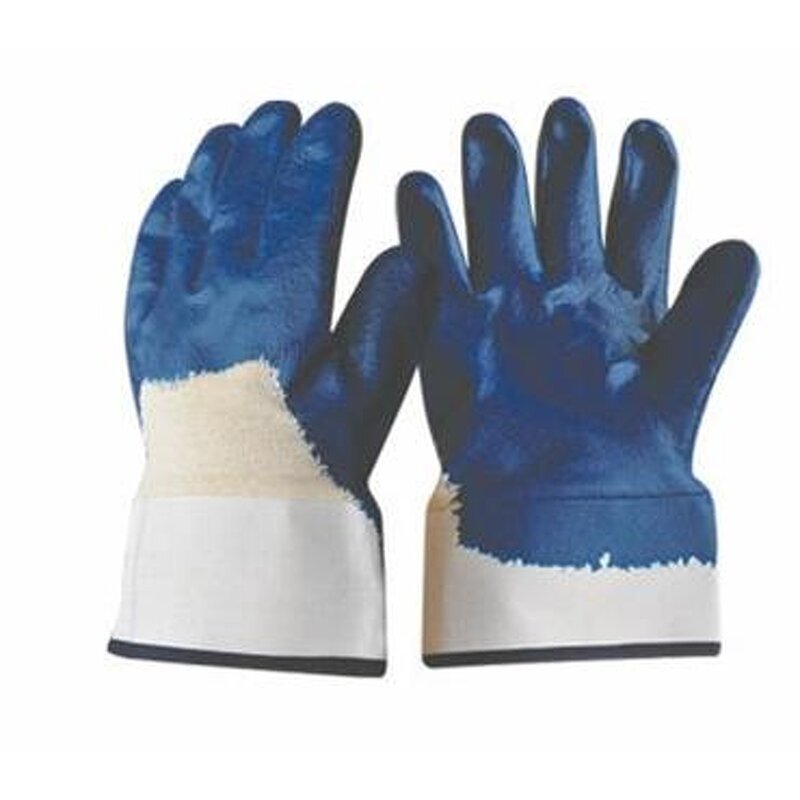 Heavy Duty Working Gloves Factory - OEM/ODM Custom Safety Cuff Heavy Duty Jersey Liner Nitrile Gloves
