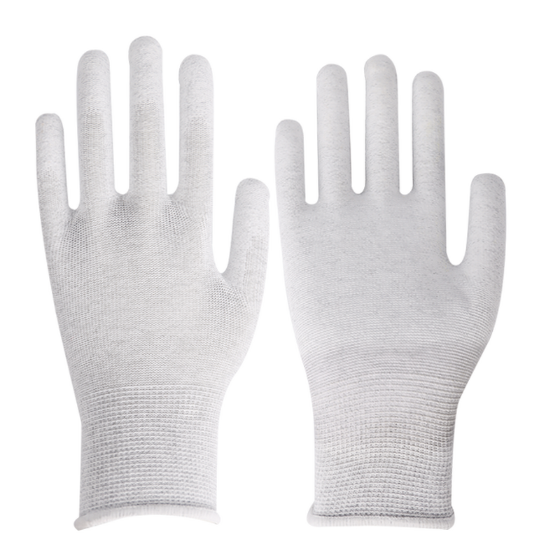 13G White PU Coated Gloves Manufacturer - OEM/ODM Custom 13G White Polyester White PU Palm Coated Gloves