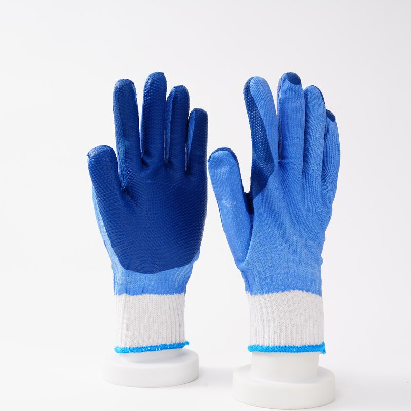 Diamond Pattern Rubber Gloves Factory - OEM/ODM Custom Diamond Pattern Latex Laminated Rubber Palm Gloves