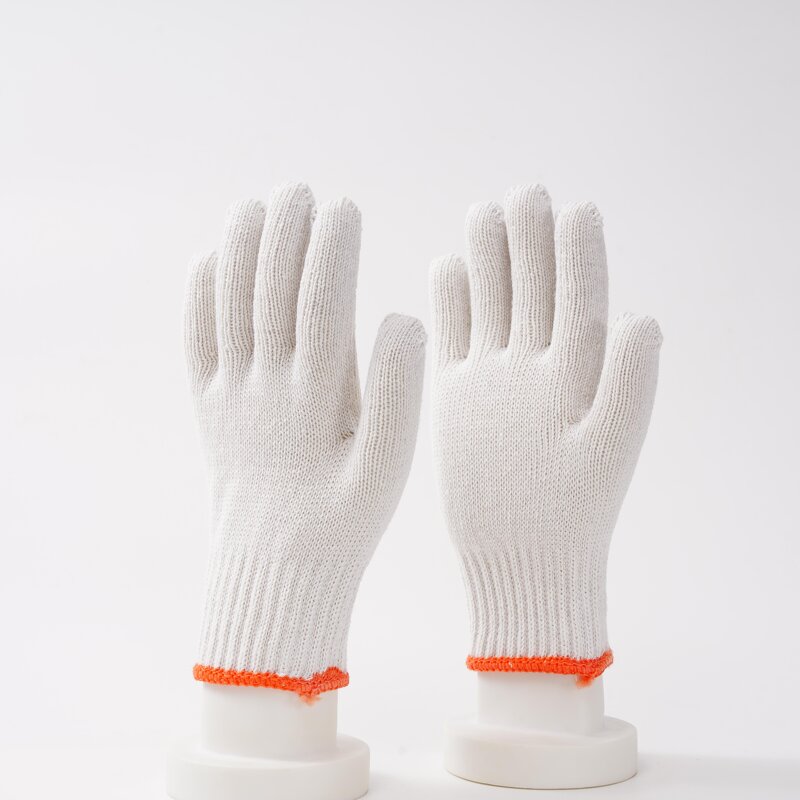Cotton Polyester String Gloves Manufacturer - OEM/ODM Custom Cotton Polyester String Knit Shell Safety Work Gloves