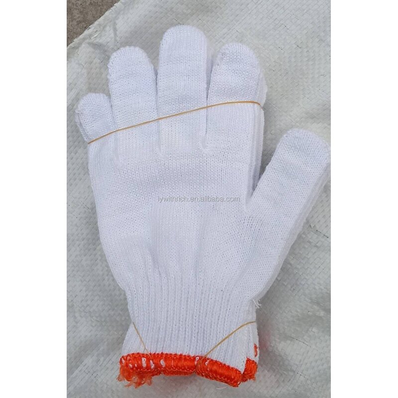 Natural Cotton Knitted Gloves Factory - OEM/ODM Custom 100% Natural Cotton Knitted Safety Hand Glove