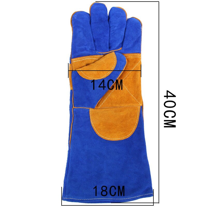 Weldman Safety Gloves Manufacturer - OEM/ODM Custom 10.5" Industrial Leather Hand Gloves for Weldman Use