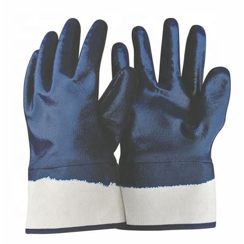 Safe Work Blue Nitrile Gloves Factory - OEM/ODM Custom Safe Work Blue Nitrile Gloves Jersey Cotton Liner