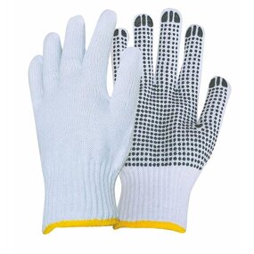PVC Dotted Cotton Hand Gloves Manufacturer - OEM/ODM Custom Cheap Pvc Dotted White Cotton Hand Gloves EN388