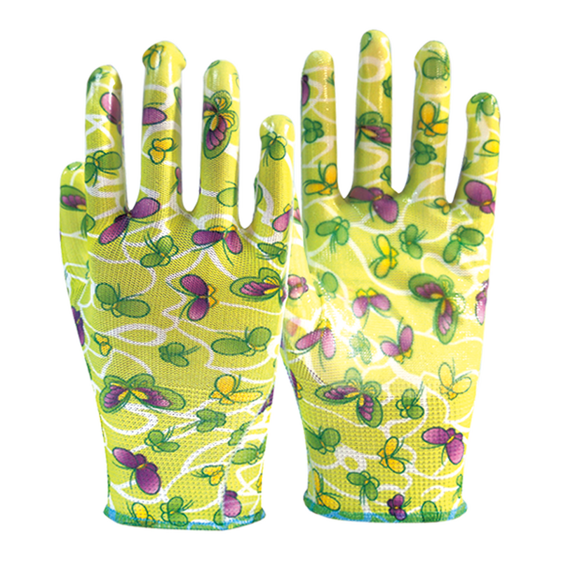 Colorful Nitrile Rubber Gloves Manufacturer - OEM/ODM Custom Colorful Nitrile Rubber Coated Gloves with Printing