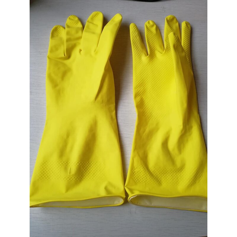 Latex Household Glove Factory - OEM/ODM Custom 100g Latex Household Glove Kitchen Cleaning Gloves
