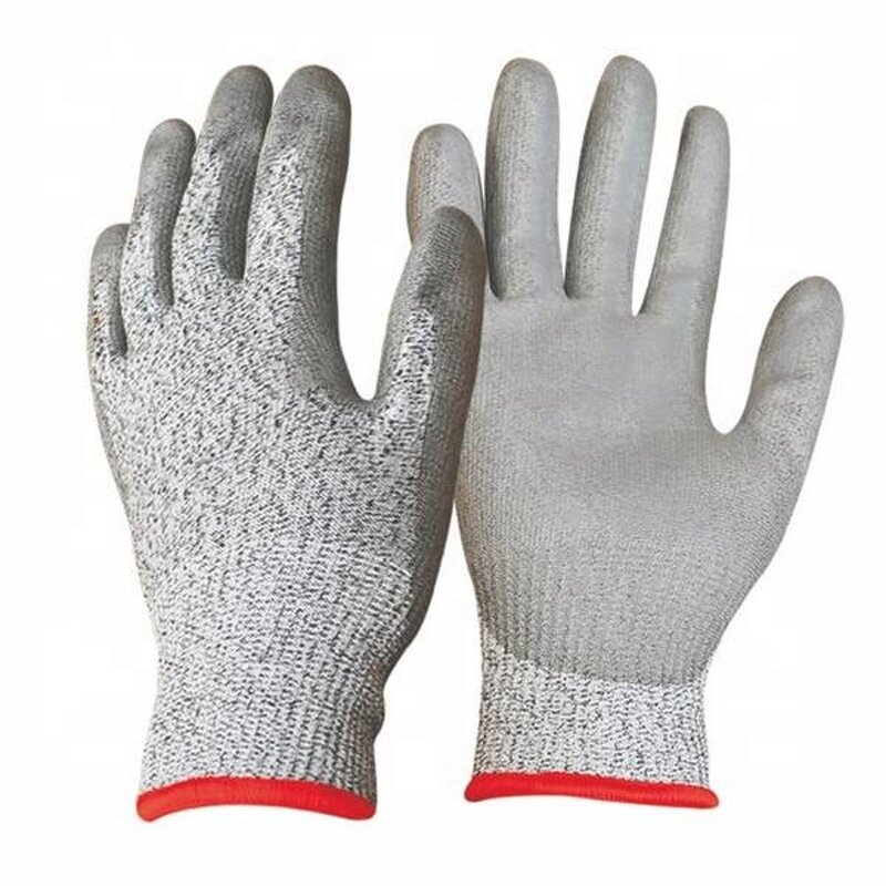 Cut Resistant Safety Gloves Manufacturer - OEM/ODM Custom HPPE PU Coated Level 5 Anti-cut Work Gloves
