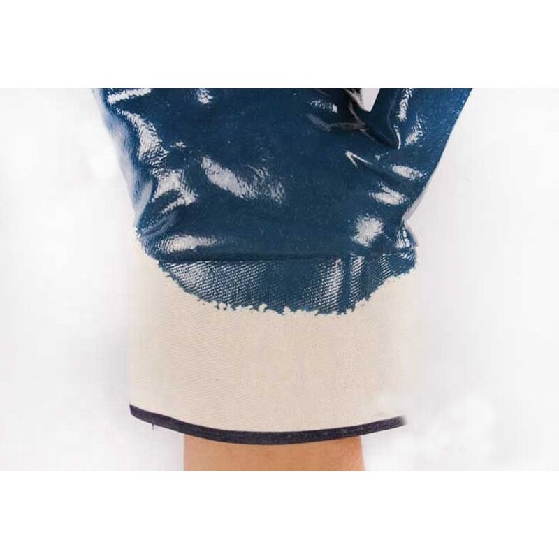 Safe Work Blue Nitrile Gloves Factory - OEM/ODM Custom Safe Work Blue Nitrile Gloves Jersey Cotton Liner