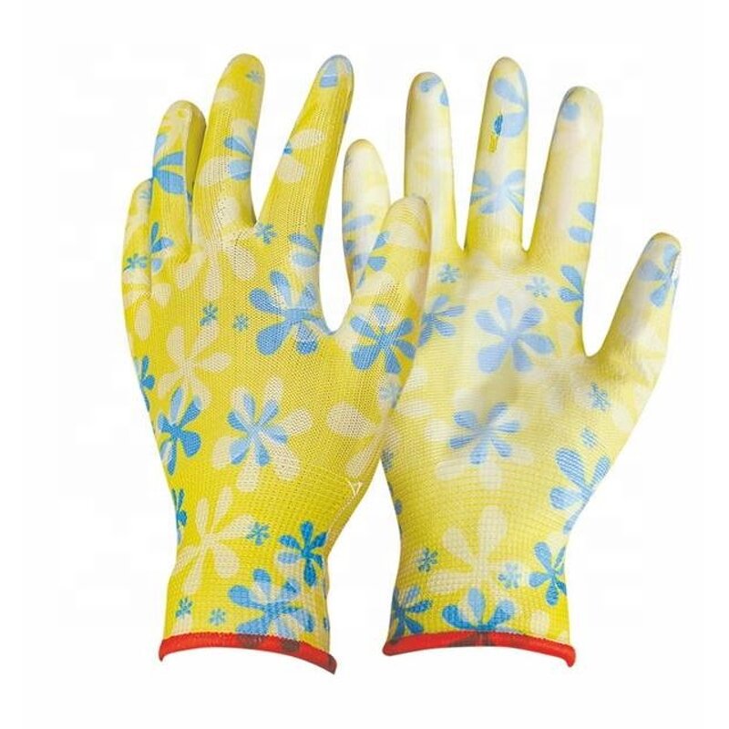 OEM Black PU Work Gloves Factory - OEM/ODM Custom OEM Black PU Work Gloves Machine Knitted Shell