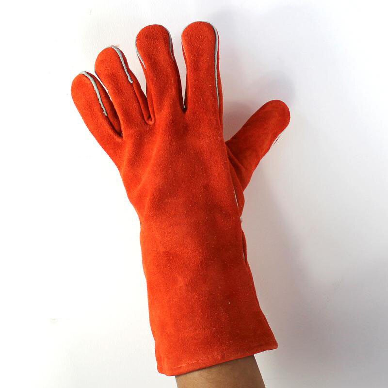 Weldman Safety Gloves Manufacturer - OEM/ODM Custom 10.5" Industrial Leather Hand Gloves for Weldman Use