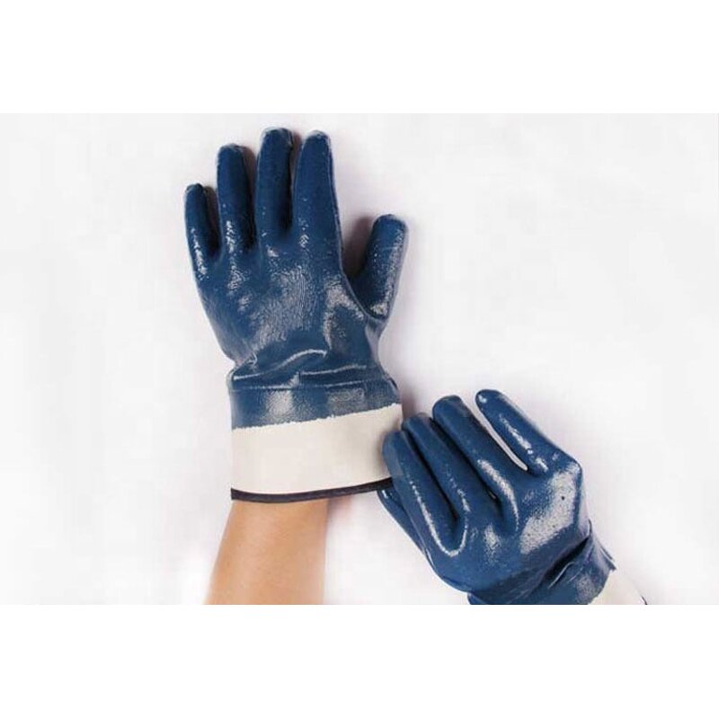 Safe Work Blue Nitrile Gloves Factory - OEM/ODM Custom Safe Work Blue Nitrile Gloves Jersey Cotton Liner