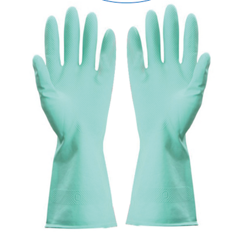 Yellow Long Latex Glove Factory - OEM/ODM Custom Yellow Long Latex Rubber Hand Glove for Household