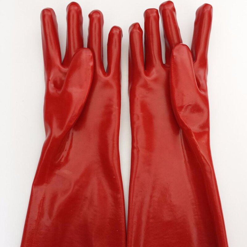 Waterproof Fishing Gloves Factory - OEM/ODM Custom Waterproof Fishing Gloves PVC Coated Long Sleeve