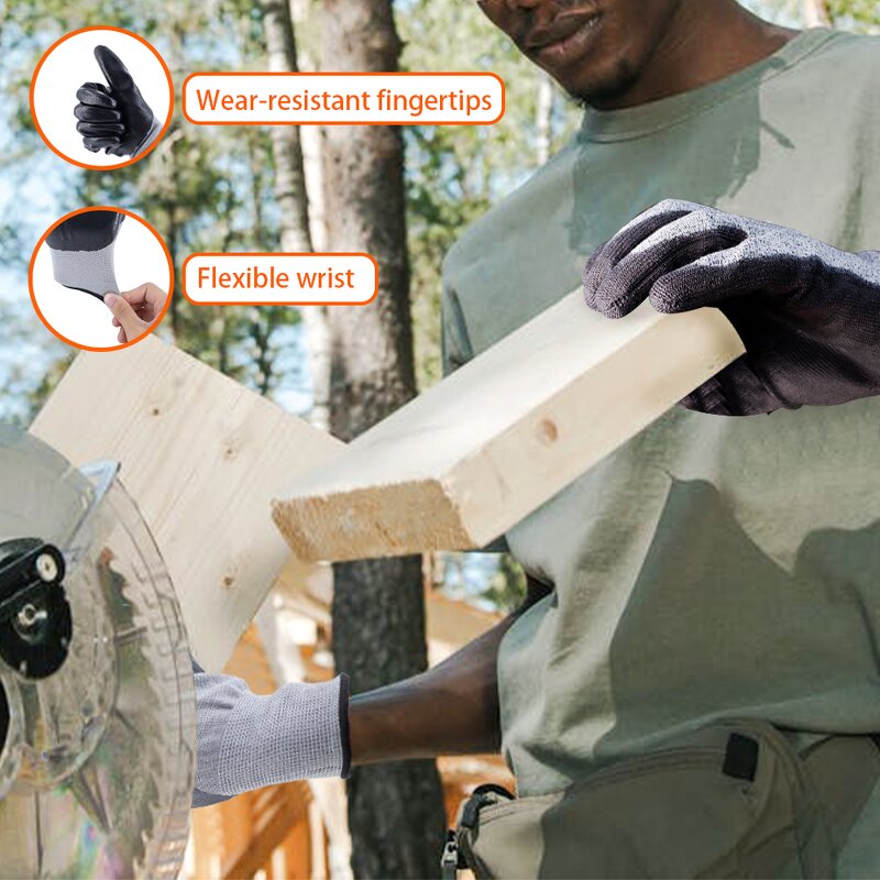 Nitrile Work Gloves Manufacturer - Waterproof Durable Industrial Labor Gloves