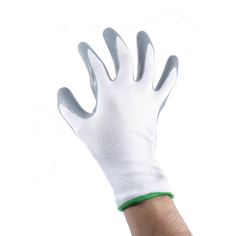 Nitrile Coated Work Gloves Manufacturer - 13G Polyester EN388 Protective Gloves