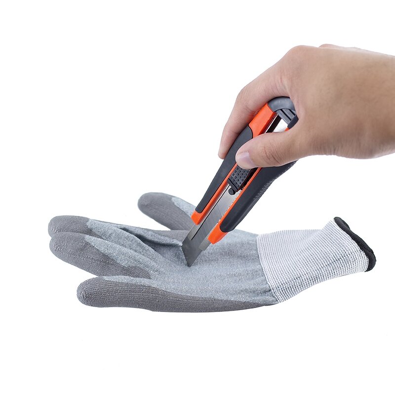 Cut Resistant PU Coated Safety Gloves Factory - ANSI Level-5 HPPE Protection