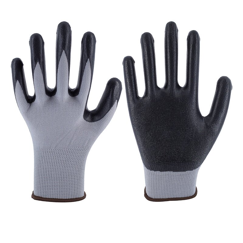 Nitrile Coated Work Gloves Factory - OEM Wholesale for Gardening and Industrial