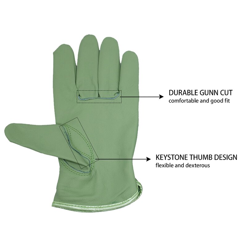 Fleece Lined Leather Work Gloves Factory - Protective Waterproof for Factory Use