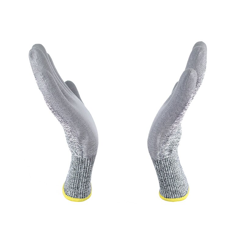Cut Resistant PU Coated Gloves Supplier - ANSI Level-5 HPPE High Performance