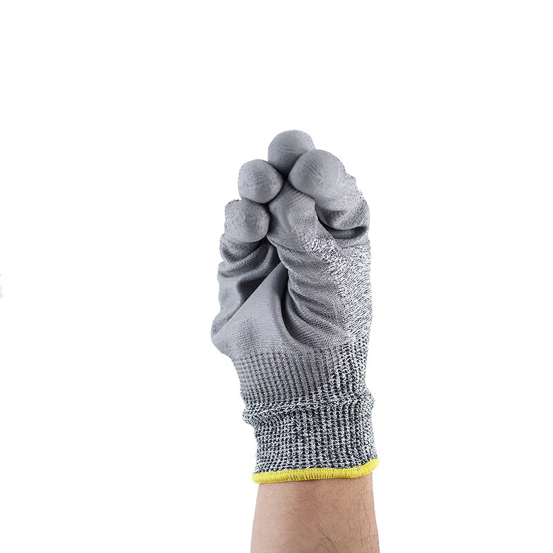 Cut Resistant PU Coated Gloves Supplier - ANSI Level-5 HPPE High Performance