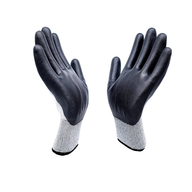 Nitrile Microfoam Work Gloves Supplier - 15 Gauge Nylon Spandex Anti-Slip