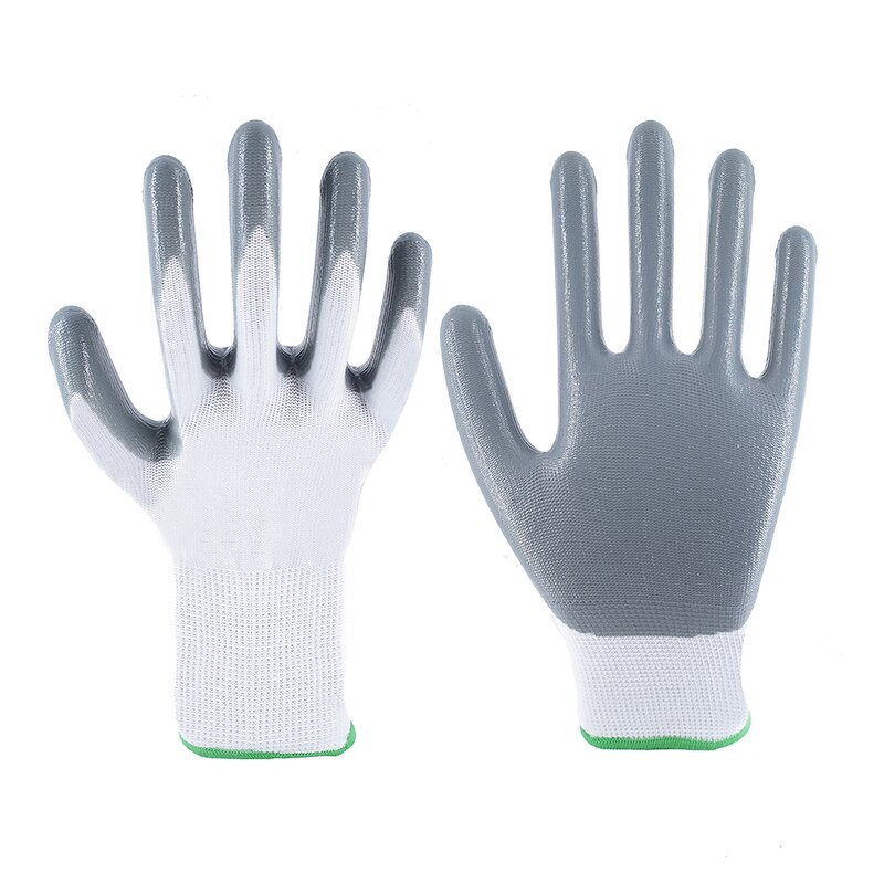 Nitrile Coated Work Gloves Manufacturer - 13G Polyester EN388 Protective Gloves