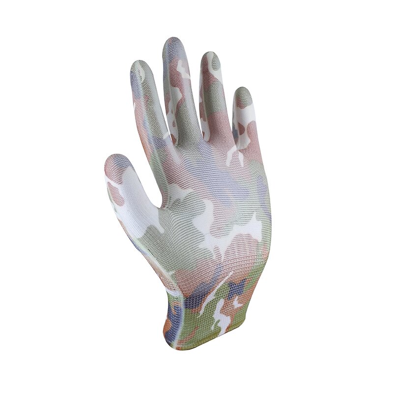Printed PU Coated Gloves Manufacturer - Custom Logo Gardening Safety Glove