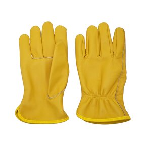 Leather Working Gloves Supplier - Waterproof Fleece Lined for Welding and Driving