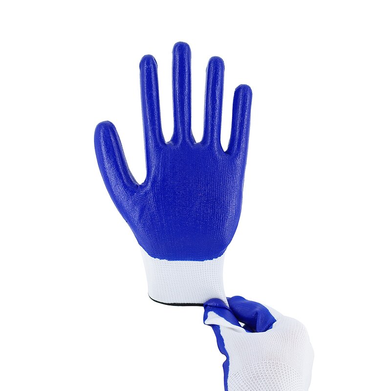 Nitrile Coated Safety Gloves Factory - Nylon Lining Non-Slip Oil-Proof Exam Gloves