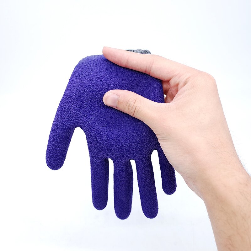 Latex Foam Coated Gloves Supplier - Black Honeycomb Foam Industrial Gloves