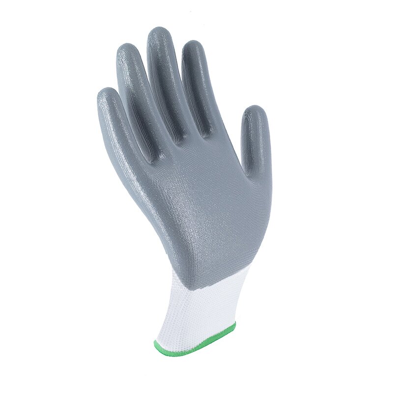 Nitrile Coated Gardening Gloves Manufacturer - Grey Finish for Industrial Work