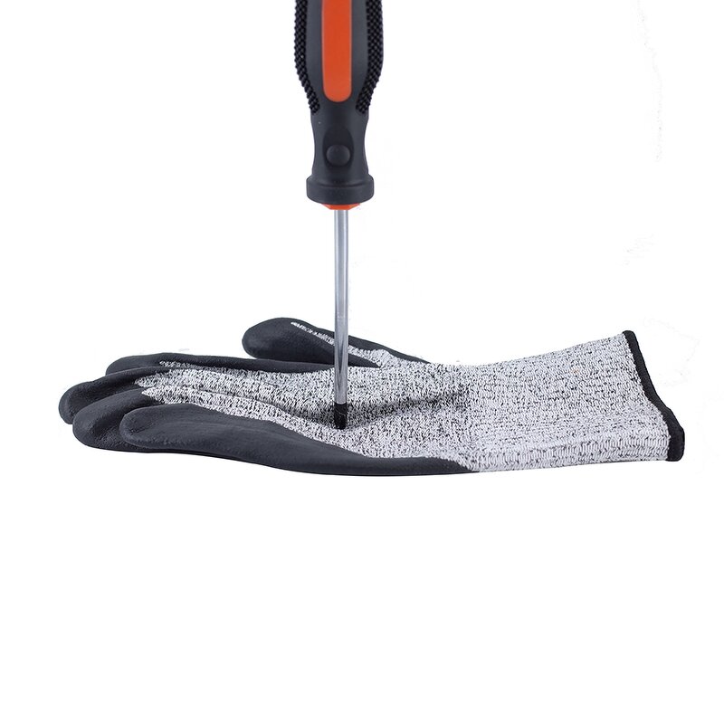 Cut Resistant Foam Nitrile Gloves Supplier - HPPE Knitted Level 5 Work Gloves