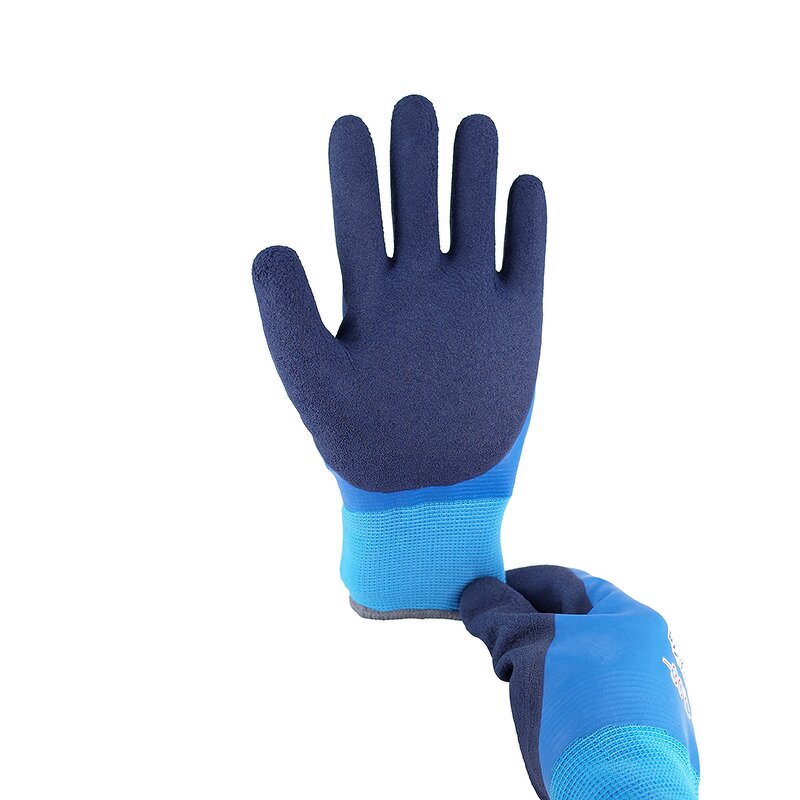 Winter Latex Coated Gloves Factory - Double-Layer Waterproof Warm Safety Gloves