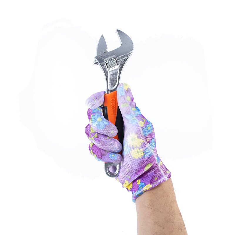 Printed PU Coated Work Gloves Supplier - Anti-Static Anti-Slip EN388 Certified